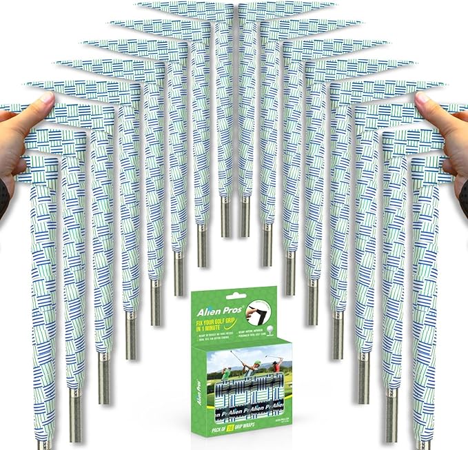 Alien Pros Golf Grip Wrapping Tapes - Innovative Golf Club Grip Solution - Enjoy a Fresh New Grip Feel in Less Than 1 Minute