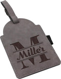 Custom Engraved Golf Luggage and Bag Tag - Customized Golfing Accessories Gift for Golfer, Mom, Dad, Him, Her (Gray)