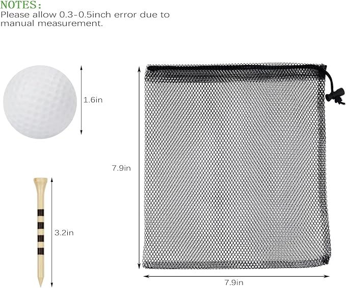 40 Pack Foam Golf Practice Balls - Realistic Feel and Limited Flight Training Balls for Indoor or Outdoor