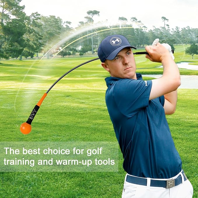 HVY Golf Swing Trainer,Golf Swing Training Aid for Improve Strength Tempo Balance and Flexibility,Golf Warm-Up Stick for Indoor&Outdoor Practice Chipping Hitting Golf Training Aid