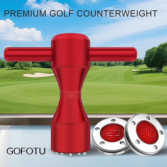 Golf Head weight 2pcs. 20g Golf Custom Weights+Red Wrench Compatible with Titleist Scotty Cameron Putters Newport (20g)