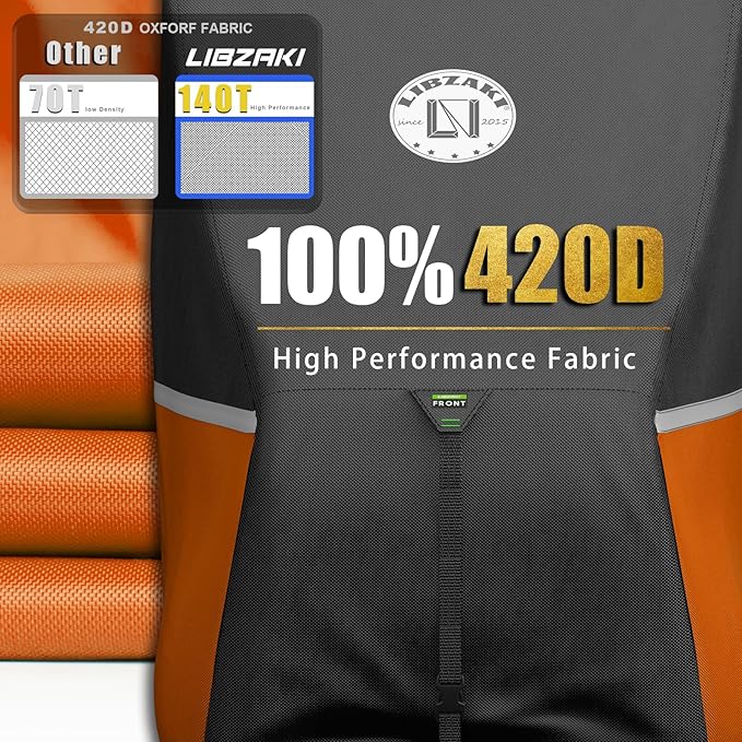Waterproof Golf Cart Cover, Heavy Duty Marine Grade Fabric, Universal Fits for Most Brand 2/2+2/4+2 Passengers Yamaha, Honda, Club Car, EZGO Golf Cart