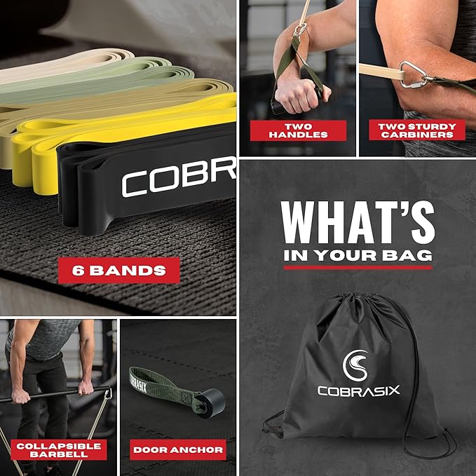 Resistance Bands | Long Resistance Bands for Working Out | Pull-Up Bands for Strength Training, Physical Therapy, Stretching, WOD | Exercise Bands for Home Gym | Workout Bands | Men and Women