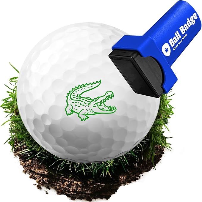 Ball Badge - Golf Ball Stamp (The Icon Series), Golf Ball Marker, Reusable Golf Ball Marking Tool to Identify Golf Balls