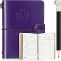 Yexiya Golf Scorecard Book with Pencil Leather Golf Journal Scorecard Holder Accessories Notebook Log Book Pocket Scorebook Gifts for Men Golfers, Sports and Outdoor Club Accessories