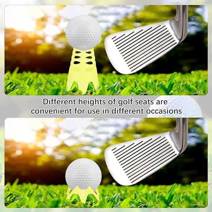 Golf Simulator Tees - Plastic Golf Tees Use for Home & Outdoor & Indoor Driving Range & Winter Turf