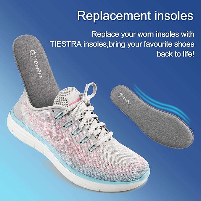 2 Pair -Shoe Inserts for Mens Memory Foam Insoles,Replacement Insoles for Work Boots Running Shoes, Cushion Shock Absorbing for Foot Pain Relief, Comfort Breathable Inner Soles 45EU,US12