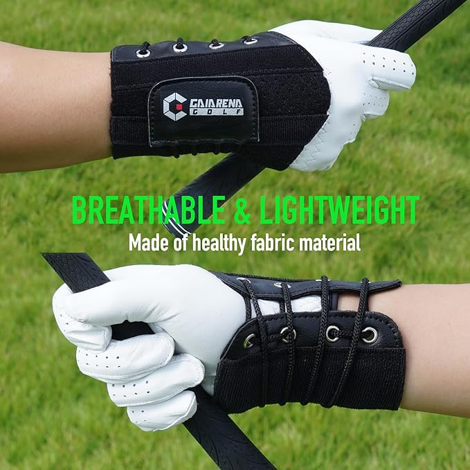 GAIARENA Golf Wrist Brace Wrist Hinge Swing Aid, Efficient Golf Swing Training Equipment to Correct Wrist Angle & Develop Muscle Memory for Beginner Golfers