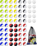 70 Pack Practice Golf Balls, 42mm Rubber Golf Training Ball, Hollow Airflow Limited Flight, Mini Soft Plastic Balls for Home Putting or Backyard Swing, Driving Range Indoor or Outdoor, Women & Men