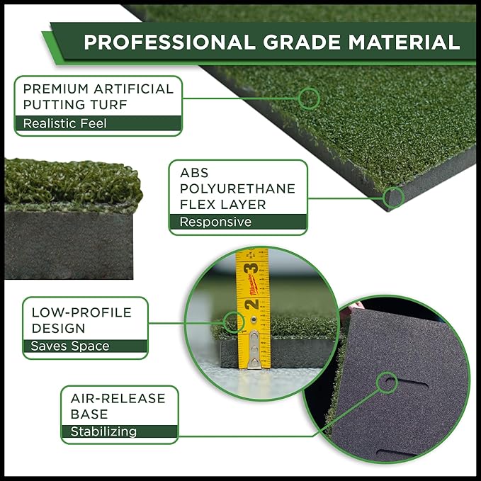 SIGPRO Hitting Strips - Professional-Grade, Replaceable Golf Hitting Mat - Realistic Hitting Surface - Replaceable with SIGPRO - Joint-Friendly