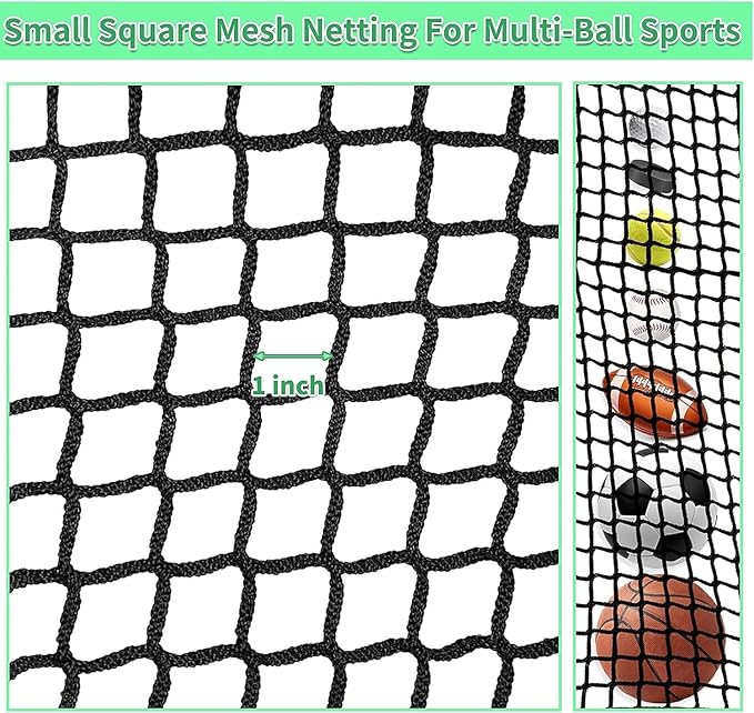 Golf Practice Net - Heavy Duty Nylon Netting, 10x10ft/10x15ft/10x20ft