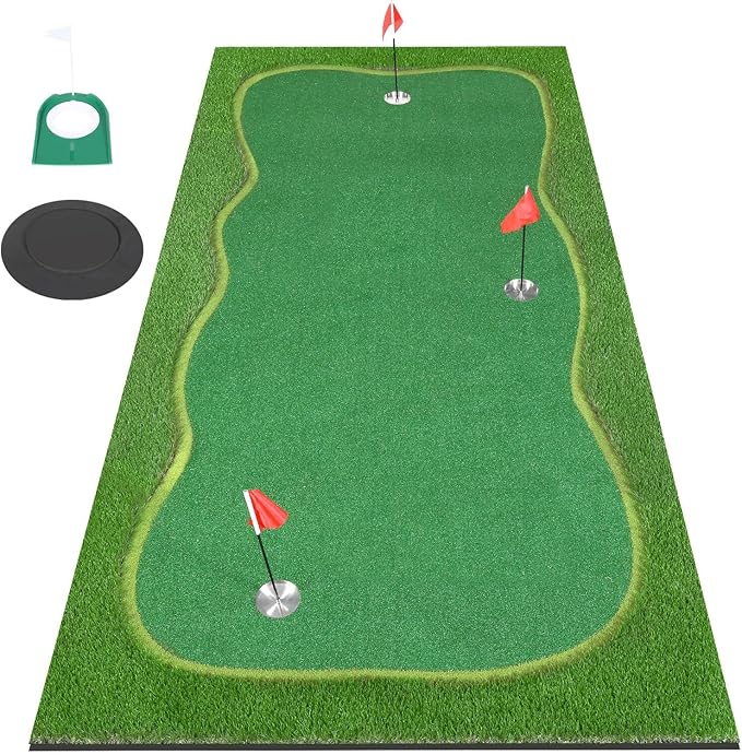 Golf Putting Green, Professional Large Practice Putting Mat for Outdoor & Indoor Putt Trainning