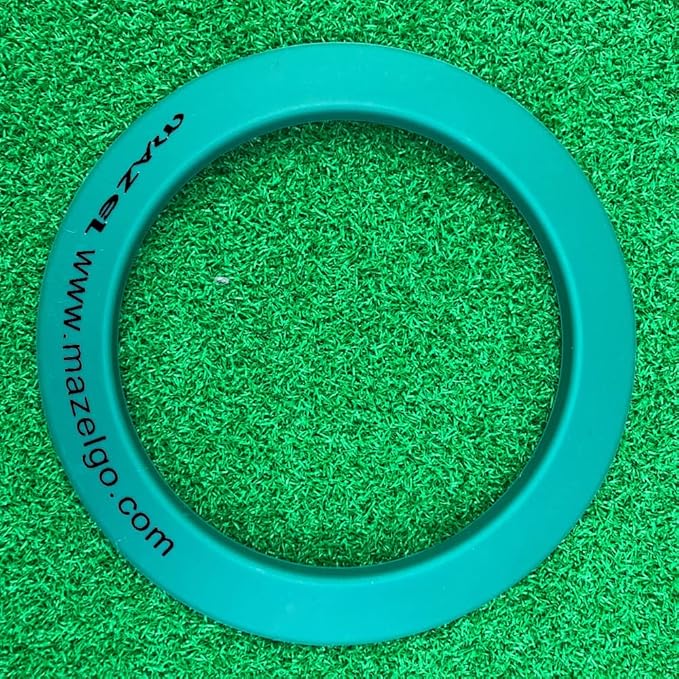 MAZEL Golf Putting Cup/Ring for Training Aid Indoor & Outdoor - All-Direction Practice Hole Putting Accuracy Trainer