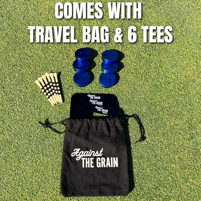 Golf Putting Gate 3 Pack with 6 Tees & Detachable Bases (Small, Medium, Large)