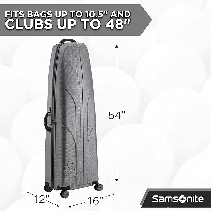 Samsonite Tour Classic Golf Hard Case Golf Travel Bag, Lightweight & Durable ABS Shell, 360 Degree Multi-Directional Wheels