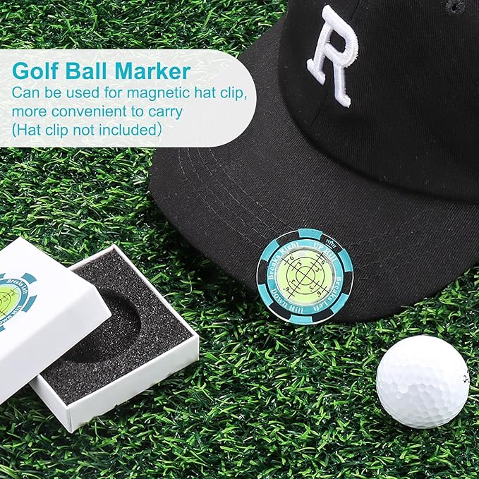 1 Pack 360° Triple Line Golf Ball Marker，Golf Ball Line Marker Tool，Golf Ball Marker Stencil，Alignment Ball Marker，Golf Accessories