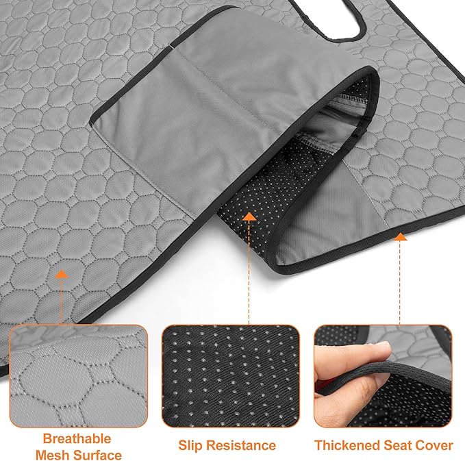 Golf Cart Seat Covers, Universal Golf Cart Seat Towel Blanket with 4 Front Pockets & Nonskid Bottom Fits for EZGO, Yamaha, Club Car and More 2 Person Seats Golf Carts