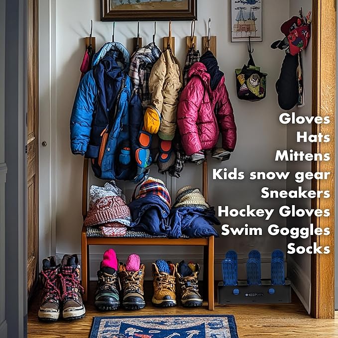 KeepDry Glove Dryer - Eco-Friendly Vent Drying Rack to Dry Gloves, Shoes, Hats, Socks & Boots - Safe, Non-Electric Dryer