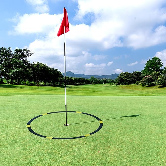 Golf Target Rings - Golf Target Circles, Putting and Chipping Practice Rings | Durable Thin Rings for Short Game Training, Portable Foldable Design, Bright Colors for Easy Visibility, Multiple