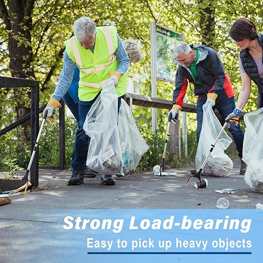 Ctosree 8 Pack 32" Trash Grabber Reacher Tool for Elderly, Foldable Litter Picker Upper, Lightweight Trash Pick up Stick, Long Handy Mobility Aids for Home Garden Arm Extension(Multicolor)