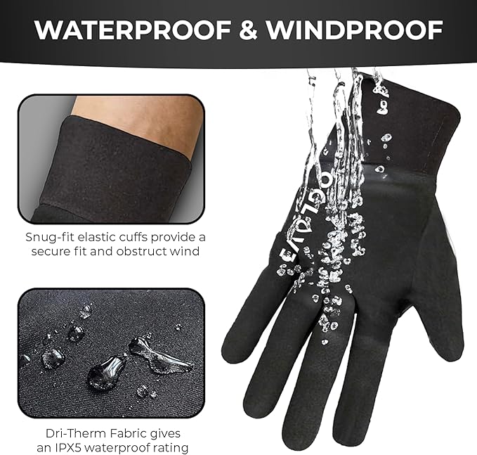 OGLOVE Kids Waterproof Winter Gloves - Touchscreen Thermal Sports Youth Field Gloves for Football, Soccer, Rugby, Cycling, Running, Lacrosse and More