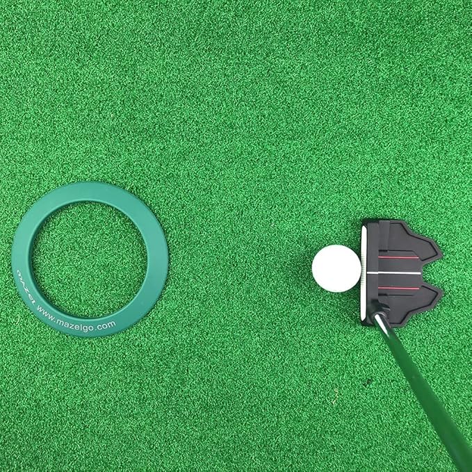 MAZEL Golf Putting Cup/Ring for Training Aid Indoor & Outdoor - All-Direction Practice Hole Putting Accuracy Trainer