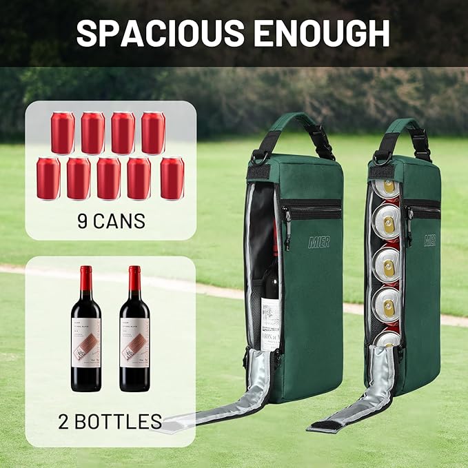 MIER Cooler Backpack Insulated Soft Cooler Bag Portable Leakproof Camping Lunch Backpack for Men and Women Lightweight Thermal Bag for Hiking Shopping Travel