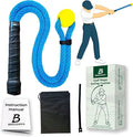 Golf Rope Swing Trainer – Weighted Rope with Yellow Ball, Improve Swing Speed, Tempo, Rhythm & Strength – Indoor/Outdoor Training Aid with Manual, Bag – Gift for Men