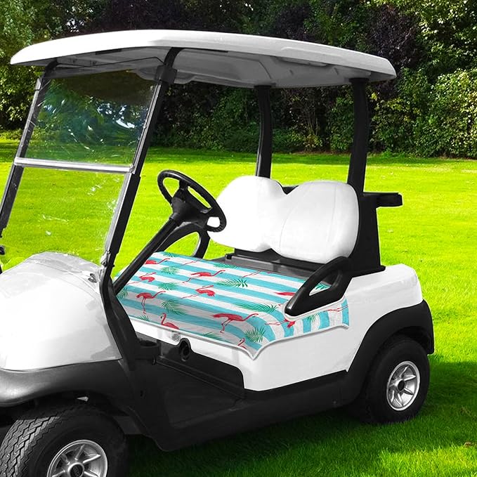 Golf Cart Seat Covers, Golf Cart Seat Towel Blanket, Suitable Yamaha, EZGO, Club Cars, Icon and More 2-Seats Cart, 100% Microfiber, Essential Golf Cart Accessories, 51'' x 31''
