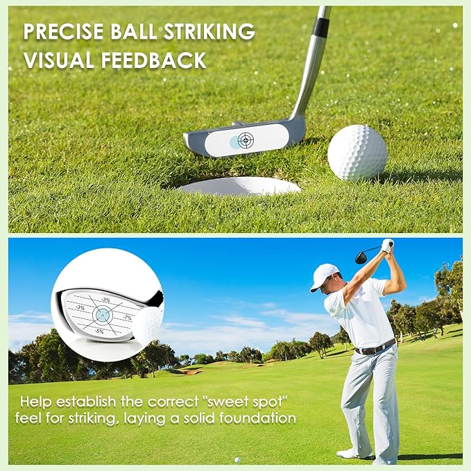 360 Pcs Golf Impact Tape Set, Sweet Spot Training Stickers for Woods, Irons and Putters, Impact Labels for Swing Consistency, Distance Control, and Ball Striking for Golf Beginners and Fans