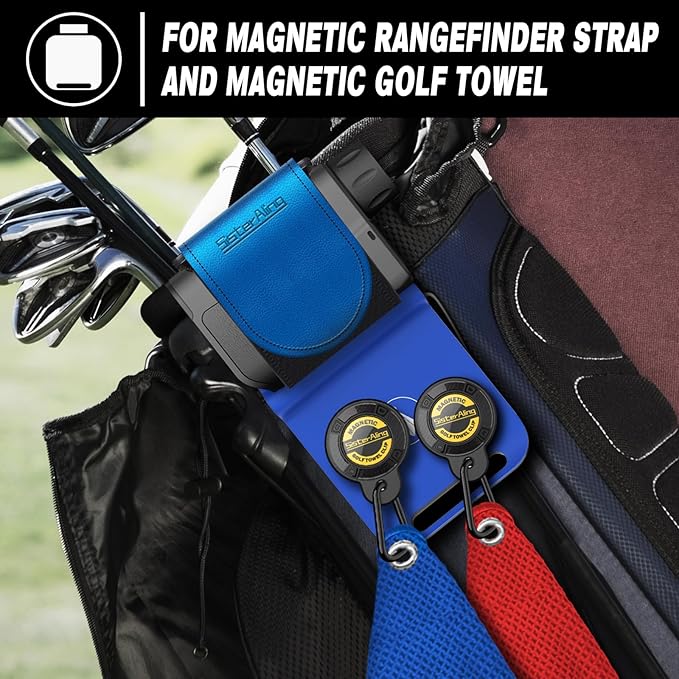 Golf Bag Metal Landing Pads for Magnetic Golf Towel,Golf Rangefinder,Golf Flask,Golf Speaker- Quick Access to Magnetic Golf Equipment and Accessories-Golf Gift -US Patent