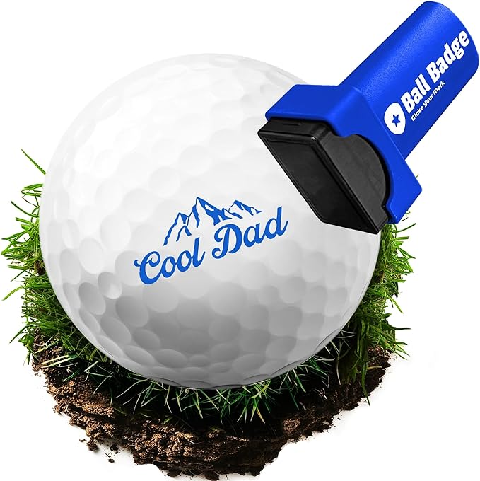 Ball Badge - Golf Ball Stamp (The Icon Series), Golf Ball Marker, Reusable Golf Ball Marking Tool to Identify Golf Balls