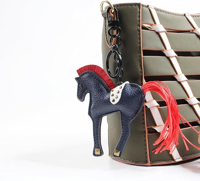 Horse Keychain, Hanging Charm Accessory for Purse, Bag and Backpacks Pony Key Chain for Women