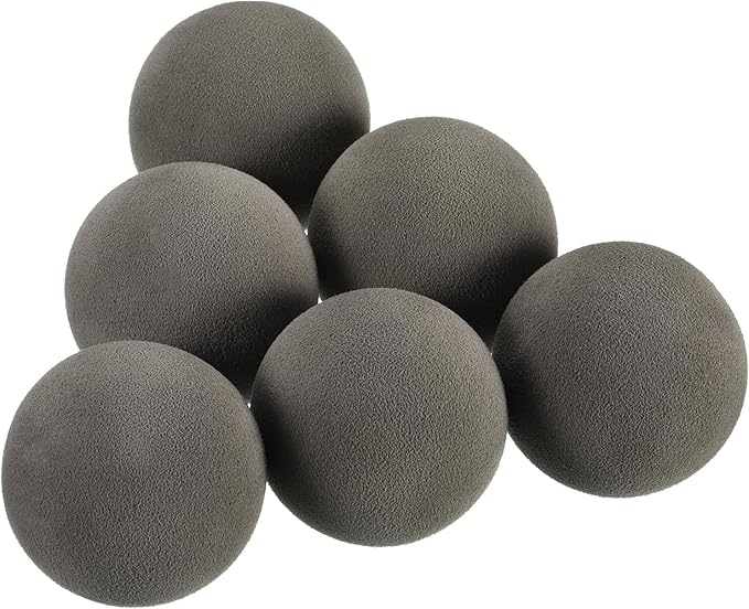 YOKIVE 10 Pcs Golf Foam Ball, Sports EVA Sponge Balls Exercise Flight Swing Practicing for Indoor Golf Training(Dark Gray, 42-mm)