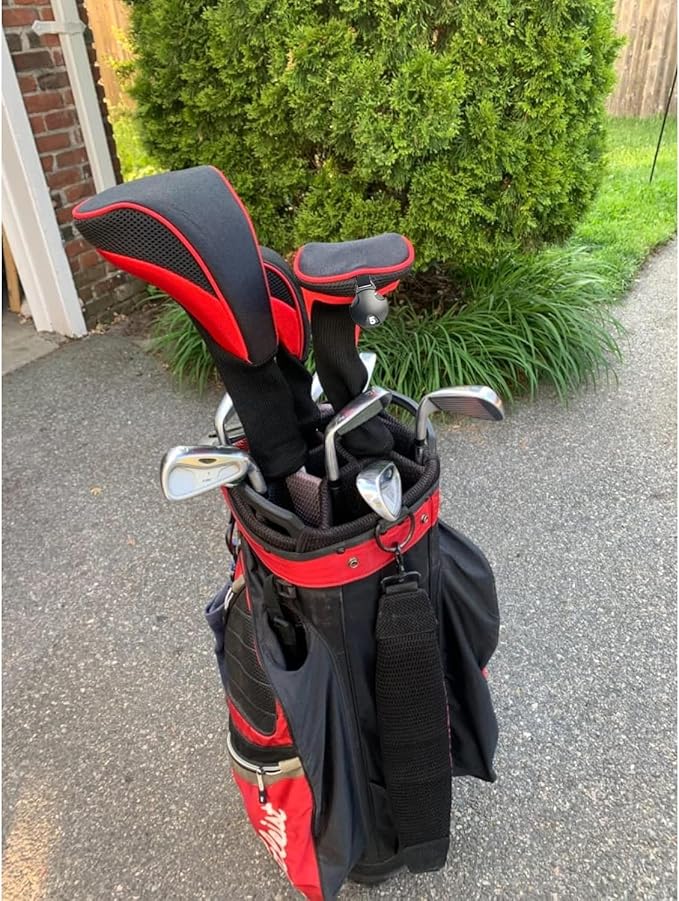 3pcs Nylon Golf Head Covers with Interchangeable Tags, Elastic Self-Fixing Closure, Durable Golf Accessories for Fairway & Driver Clubs