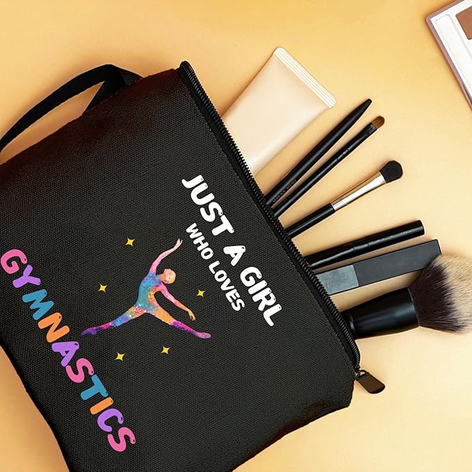 Gymnastics Stuff Accessories for Girls,Teenage Girl Birthday Gifts,Gymnastics Cosmetic Makeup Bag