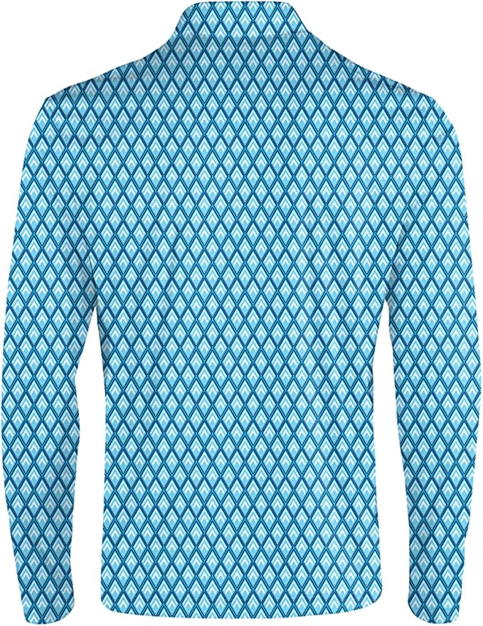 Men's Long Sleeve Golf Shirt Quick Dry 3 Button Work Fishing Outdoor Casual Collar Shirt