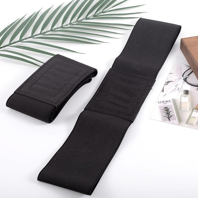 Golf Training Aid Band, Elastic Swing Golf Trainers Band for Arm Waist, Sports Practicing Equipment Tool for Men and Women- Black