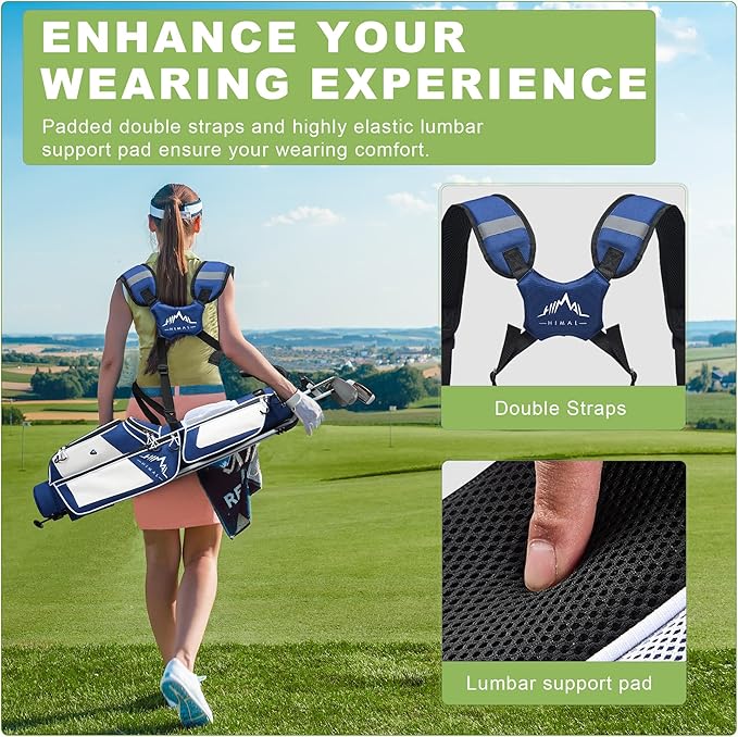 Golf Lightweight Stand Carry Bag– Easy to Carry and Durable Pitch n Putt Golf Bag for The Driving Range, Par 3 and Executive Courses，Fits Up to 5-6 Clubs