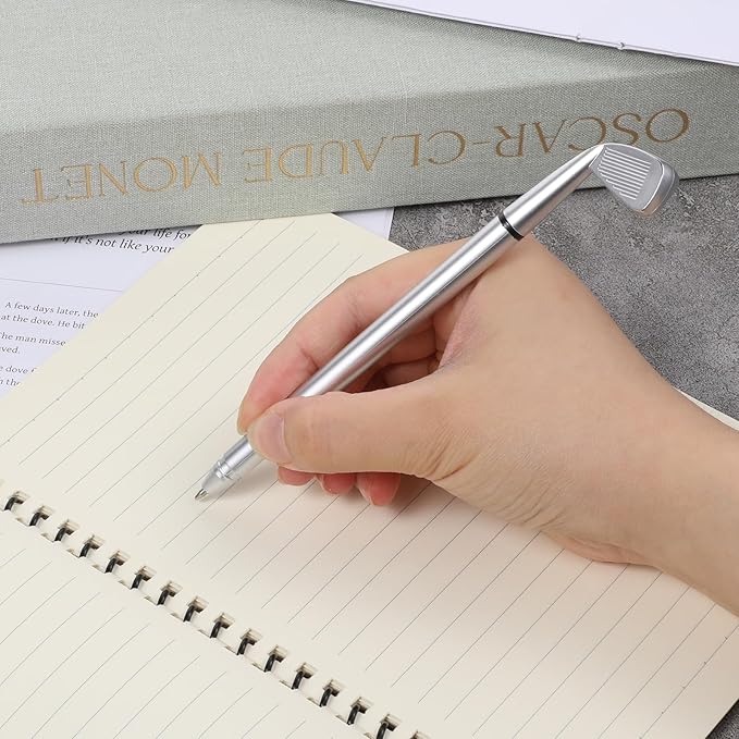 50PCS Golf Ballpoint Pen, Black Gel Ink Medium Point Pens (1.0mm) Mini Golfing Club Props Decorative Ergonomic Funny Sports for Office Coworkers Boss Dad Souvenirs