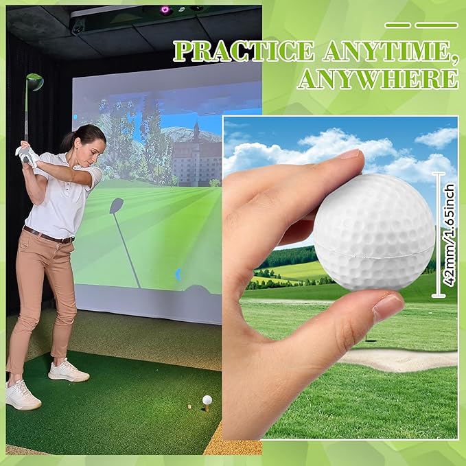 30 Pcs Foam Golf Practice Balls Soft Foam Balls for Golf Practice Realistic Feel and Flight Sport Training