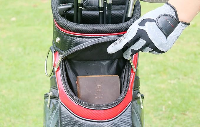 Handy Picks Leather Golf Log Book, Handmade n Refillable, Golf Log n Yardage Book Included