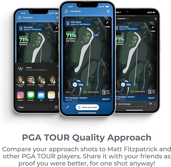 Arccos Smart Sensors: Automatic Golf Game Tracking System, A.I. Powered GPS Rangefinder & Smart Club Distances