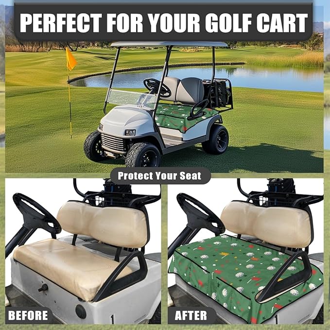 Golf Cart Seat Covers Universal Golf Cart Seat Cover Blanket Cushion Cover Sports Golf Cart Accessories