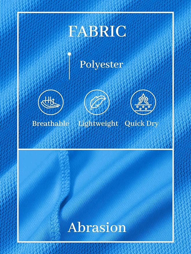 TACVASEN Mens Polo Shirts Short Sleeve Dry Fit Performance Breathable Golf Shirt with Collar Tennis Casual Business Work