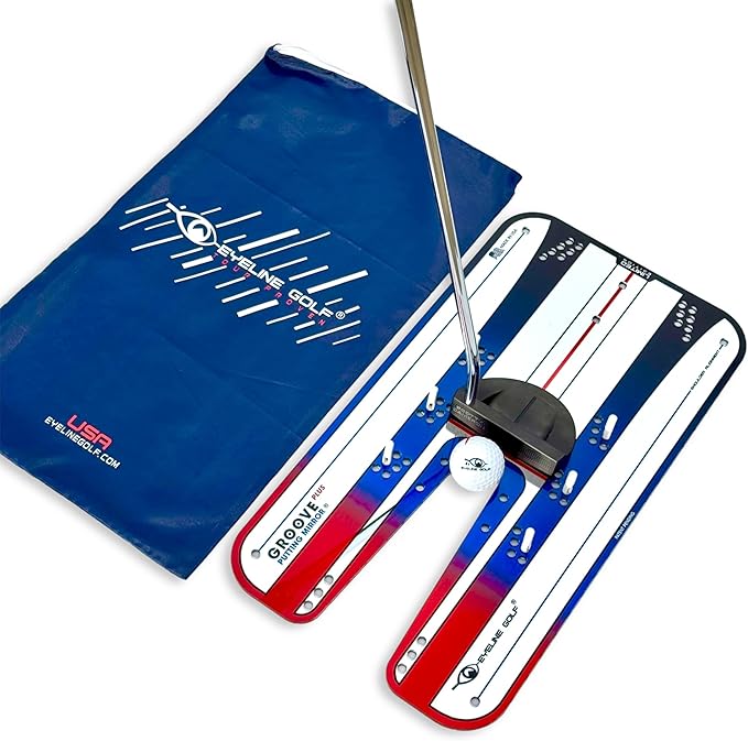 Genuine EyeLine Golf Alignment Putting Mirror - Top Training Aid on The PGA Tour - See Rapid Improvement - Helps Beginner, Junior, and Scratch Golfers