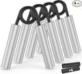 Grip Strength Trainer 4 Pack,50LB-200LB Metal Hand Grip Strengthener,Non-Slip Heavy-Duty Forearm Exerciser,Hand Gripper for Muscle Building and Hand Rehabilitation Exercising