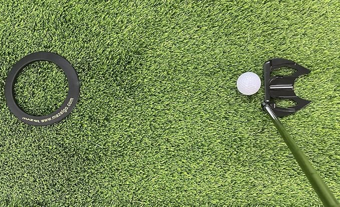 MAZEL Golf Putting Cup/Ring for Training Aid Indoor & Outdoor - All-Direction Practice Hole Putting Accuracy Trainer
