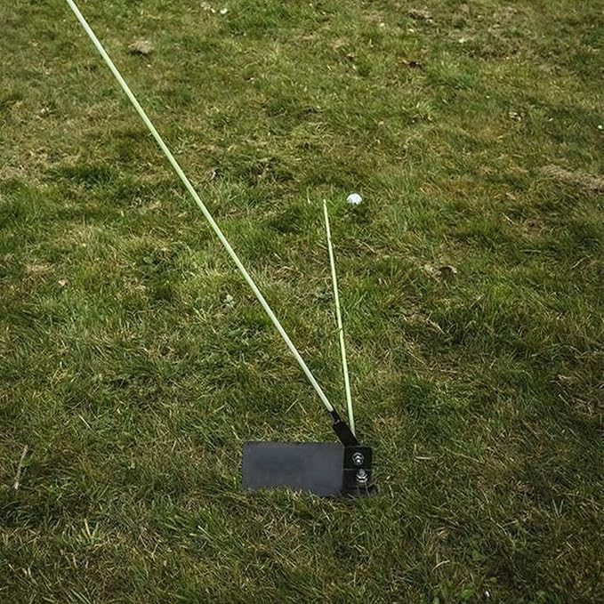 Amy Sport Golf Practice Plate Swing Plan Trainer Alignment Stick Holder Durable Metal Training Equipment Golfing Accessory