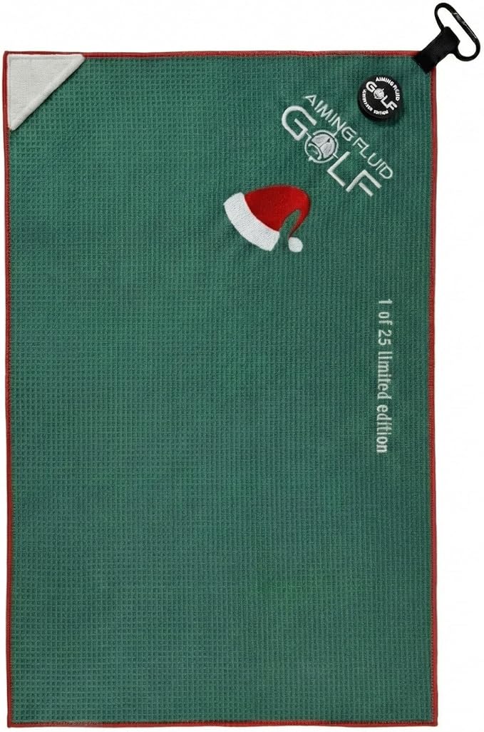 Magnetic Towel Club Glove Gear - Microfiber Rag with Magnet for Golfcart Bags for Men and Women Golfers Accessories Limited Edition 1 of 25 Christmas